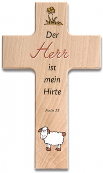 Holzkreuz "Psalm 23"