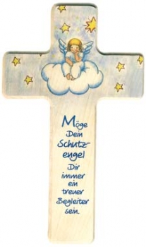 Kreuz - Schutzengel 20 x 12 cm exklusiv