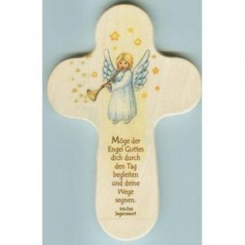 Kreuz Engel Gottes mit Posaune 15 x 9 cm