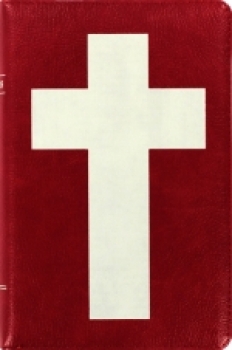 БИБЛИЯ (красная, "белый крест")
