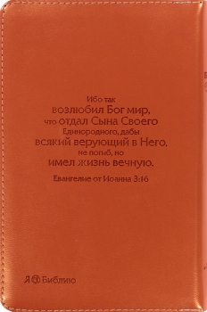 БИБЛИЯ (оранжевая/бежевая, "розы")